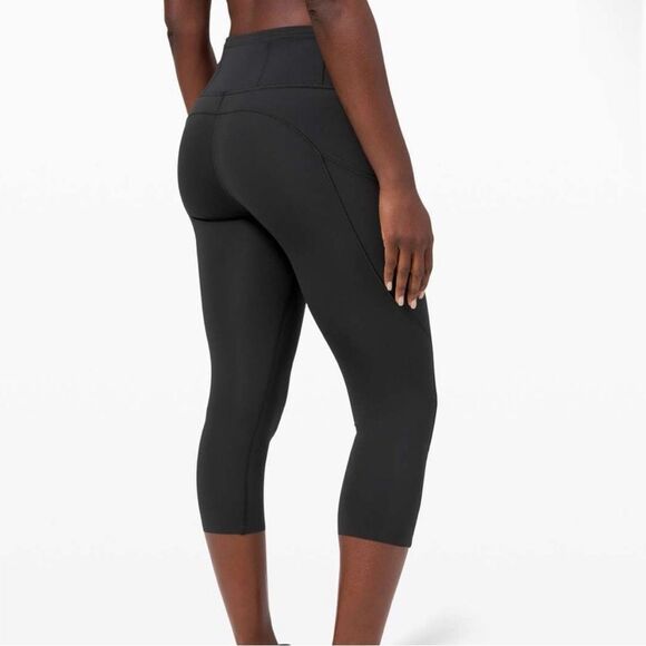 Lululemon Fast and Free Nulux Capri Black Leggings - 6 - Picture 9 of 12
